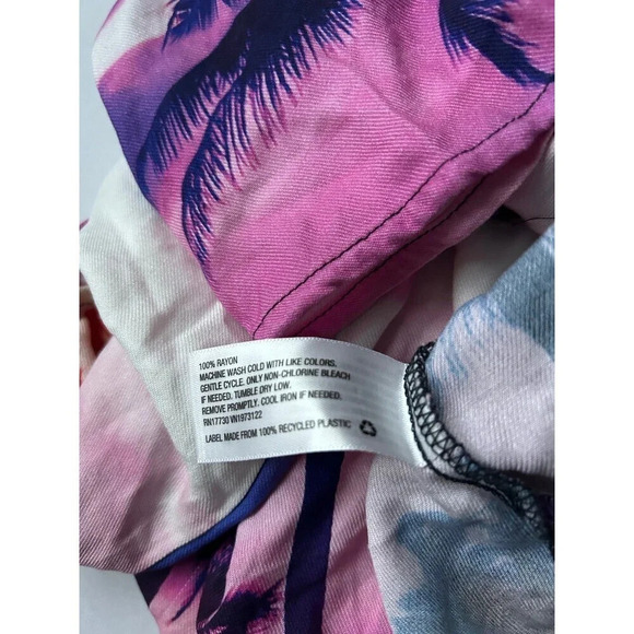 Wild Fable Button Front women’s Shirt Sunset Palm sz XS NWT - Picture 4 of 6